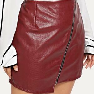 Red Leather Skirt